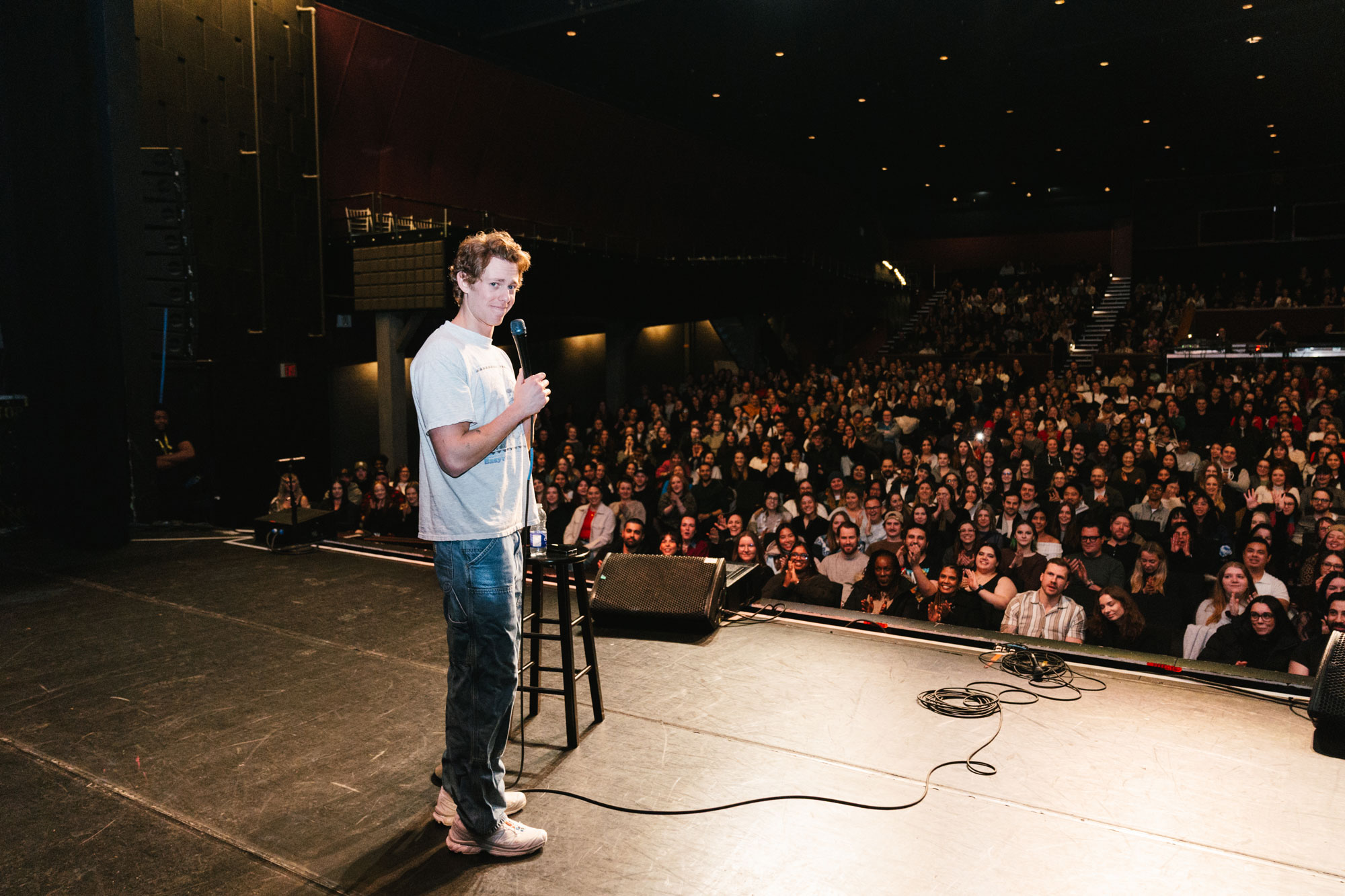 Lucas Zelnick performing live on stage